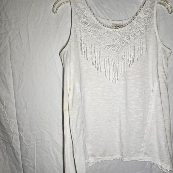 Whimsigoth boho crochet accent sleeveless top - Picture 4 of 5